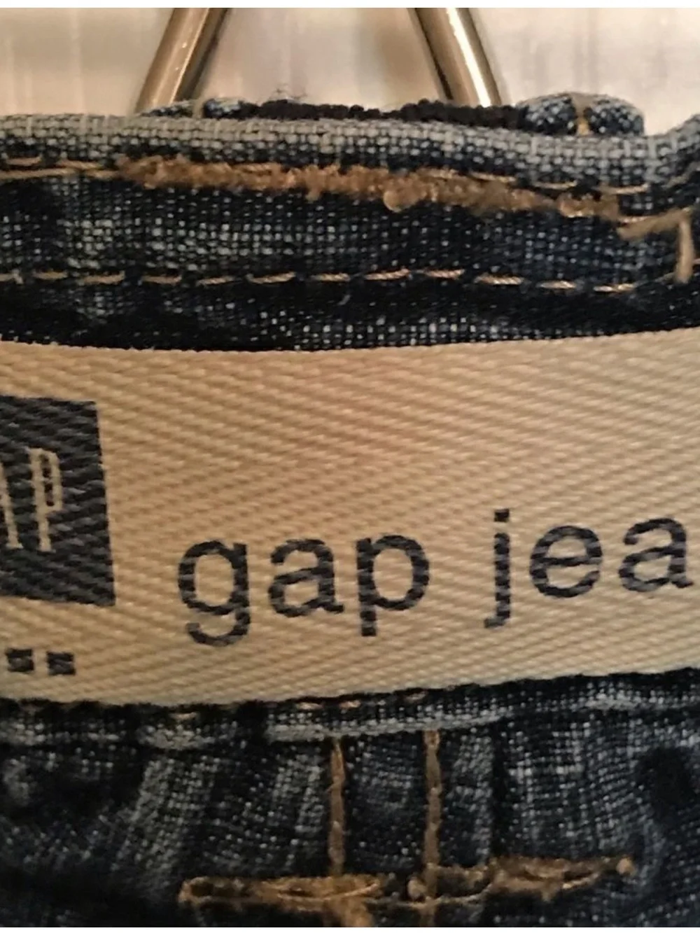 GAP Girls' Dark Blue Cropped Wide-Leg Jeans